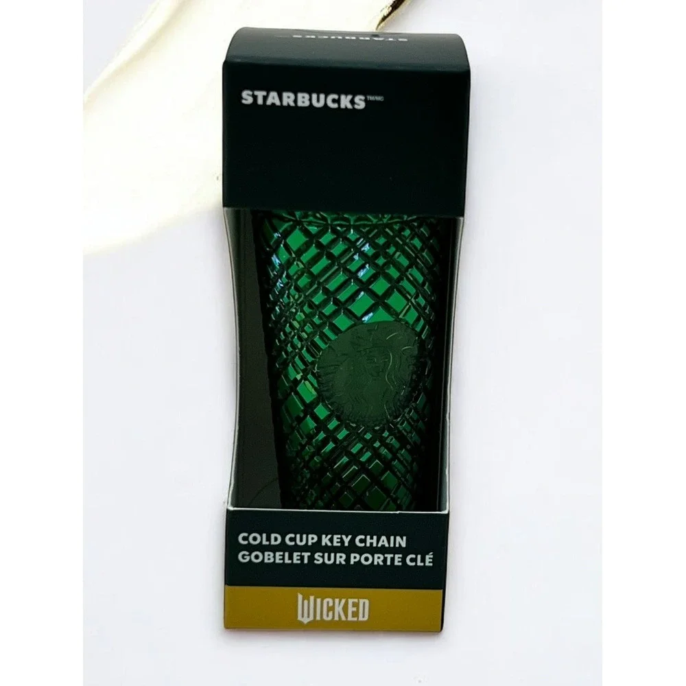 Wicked Starbucks 2024 Emerald‎ City Cold Cup Keychain - Green Limited Edition